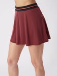 Asics Women's Fall Match Skirt Red S