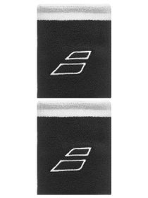 Babolat Terry Doublewide Wristbands Black/White