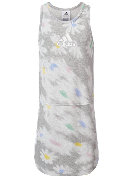 adidas Girls Spring 3 Stripe Dress