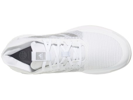 moneda Fahrenheit censura adidas Crazyflight Men's Shoes - White/Silver | Racquetball Warehouse