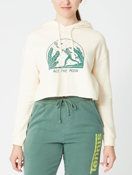 Ace The Moon Womens Going For It Crop Hoodie