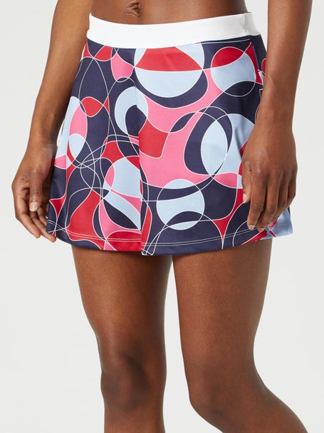 Grand Slam Womens Spring Linear Circles Print Skirt