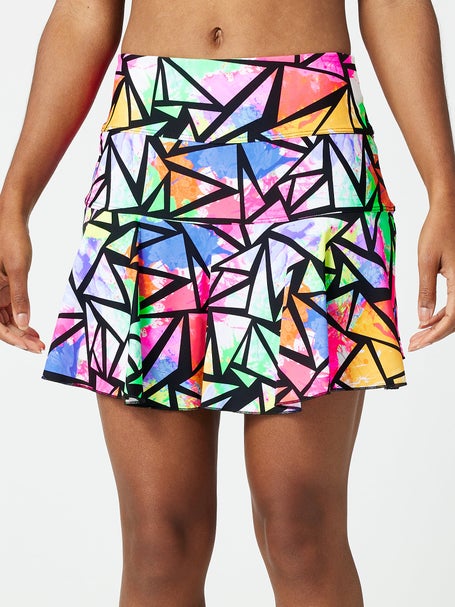 Jerdog Womens Neon Vibes Swing 15 Skirt