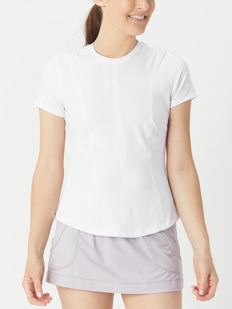 Lucky in Love Womens Core Center Court Top - White
