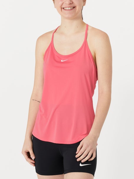 Nike One Dri-FIT Logo Women's Training T-Shirt - Sea Coral/White