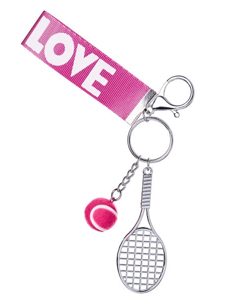 Racquet Inc Tennis Racquet Keychain - Pink