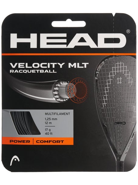 HEAD Unisex's Velocity MLT Reel Racquet String-Multi-Colour/Black, Size 17  : : Sports & Outdoors