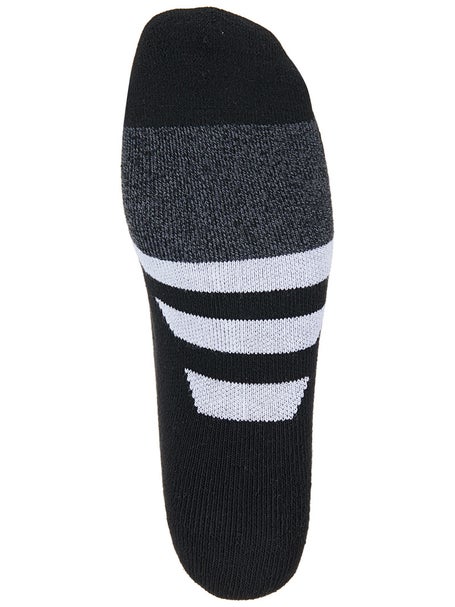 adidas Men's Cushioned II 3-Pack Quarter Socks Black | Racquetball Warehouse