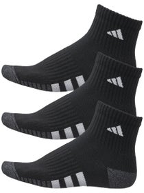 adidas Men's Cushioned 3.0 3-Pack Quarter Socks Black