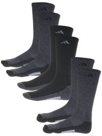 adidas Men's Cushioned X 3-Pack Crew Socks Black/Grey