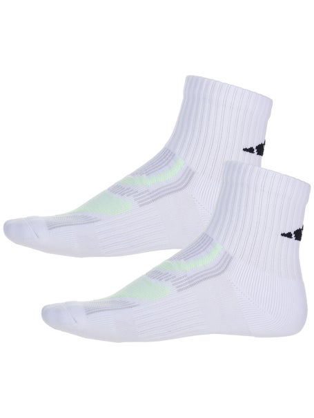 adidas Superlite Perf 2-Pack High Quarter Sock White
