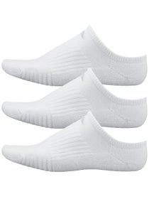adidas Women's Cushioned 3.0 3-Pack No Show Sock White