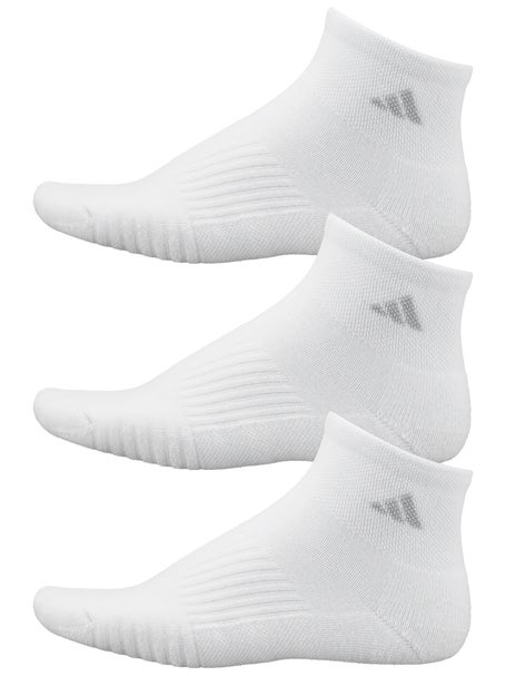adidas Womens Cushioned 3.0 3-Pack Quarter Sock White