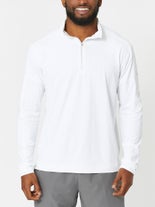 BloqUV Men's Long Sleeve Zip Top White XL