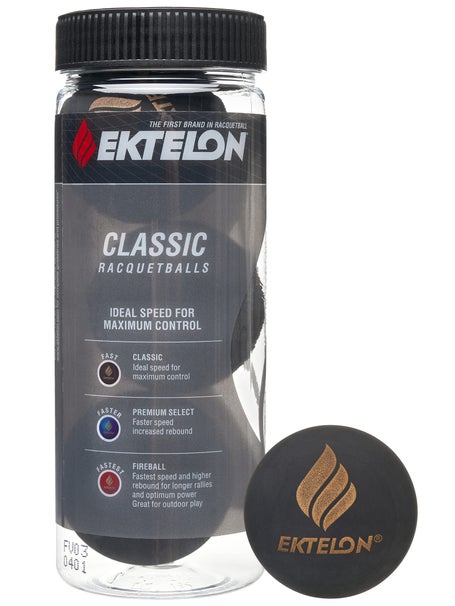 Ektelon Classic Racquetballs 3 Ball Can