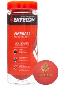Ektelon Fireball Racquetballs 3 Ball Can