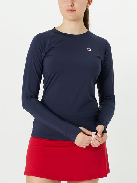 Fila Womens Essentials UV Long Sleeve Top - Navy