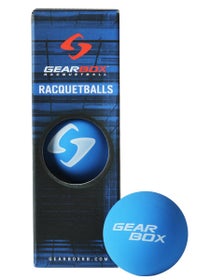 Gearbox Blue Racquetballs 3 Ball Can