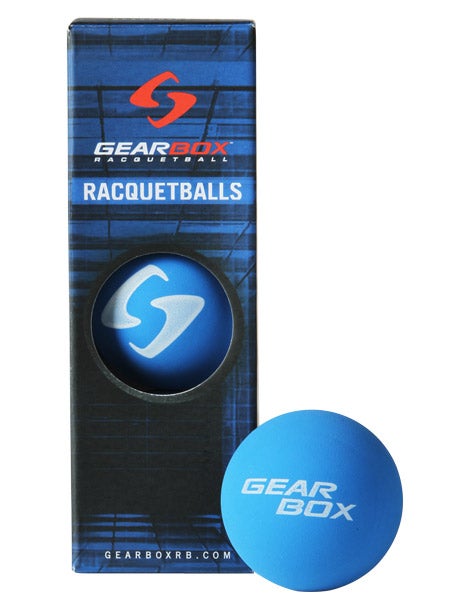 Gearbox Blue Racquetballs 3 Ball Can