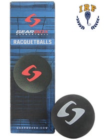 Gearbox Black Racquetballs 3 Ball Can