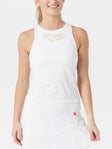 Lucky in Love Women's Lace Track Tank White XS