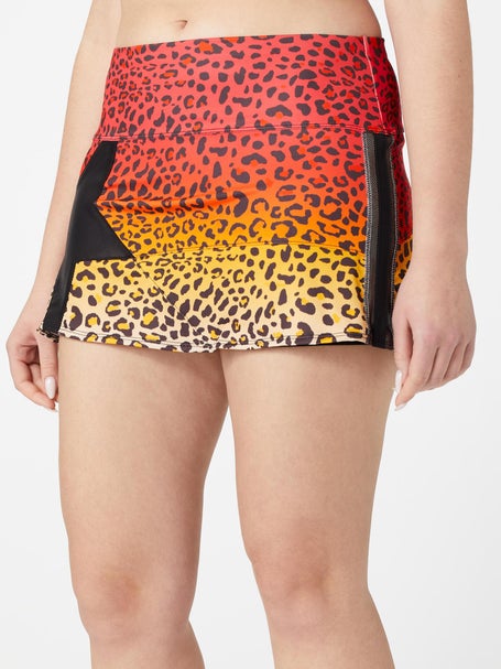 Lucky in Love Womens Leopard Star Skirt