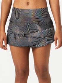 Lucky in Love Women Metallic Dimensional Scallop Skirt