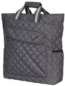 Maggie Mather Quilted Racquet Backpack Pewter