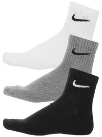 Nike Dri-Fit Cushion Quarter Sock 3-Pack Grey/Bk/Wh