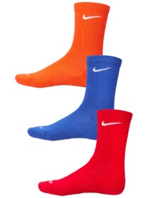 Nike Everyday Cushion Crew Sock 3-Pack Orange/Blue/Red